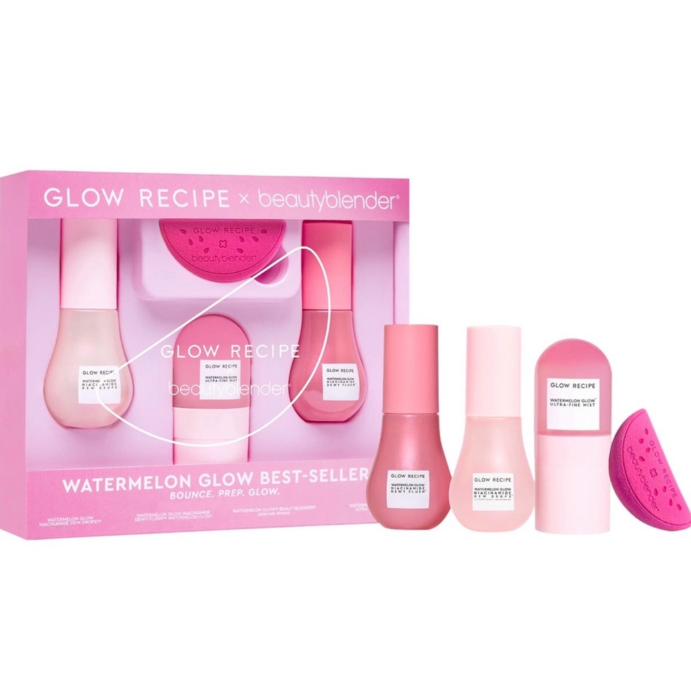 Never opened-Glow Recipe X Beautyblender Watermelon Glow Bestsellers - Picture 2 of 7